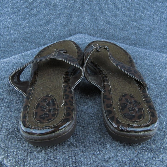 Born Concept Women Flip Flop Shoes Brown Synthetic Slip On Size 11‎ Medium - Picture 4 of 6
